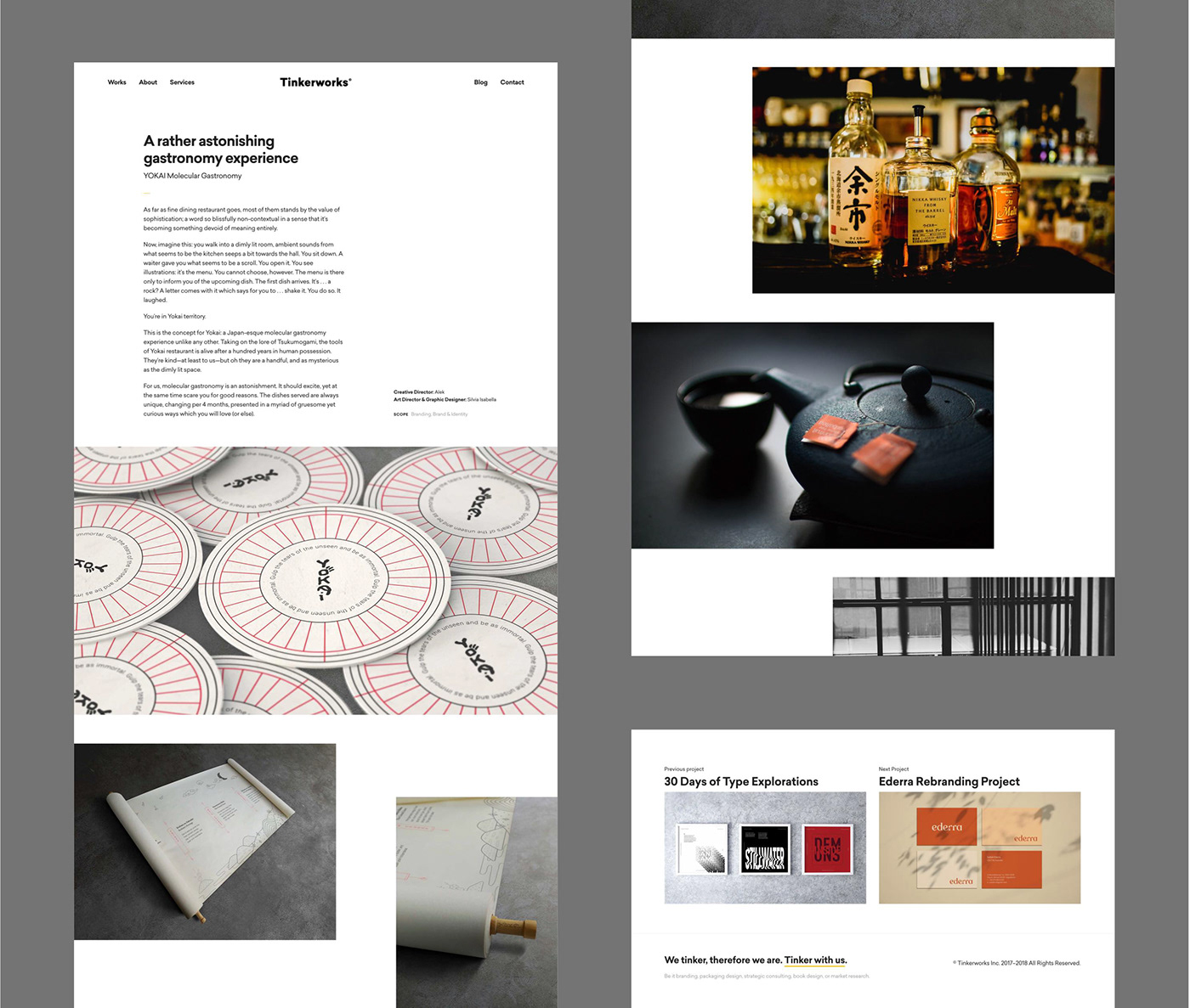 branding agency branding studio copy agency copy-based studio Frontend Design tinkerworks typography   Web Design 