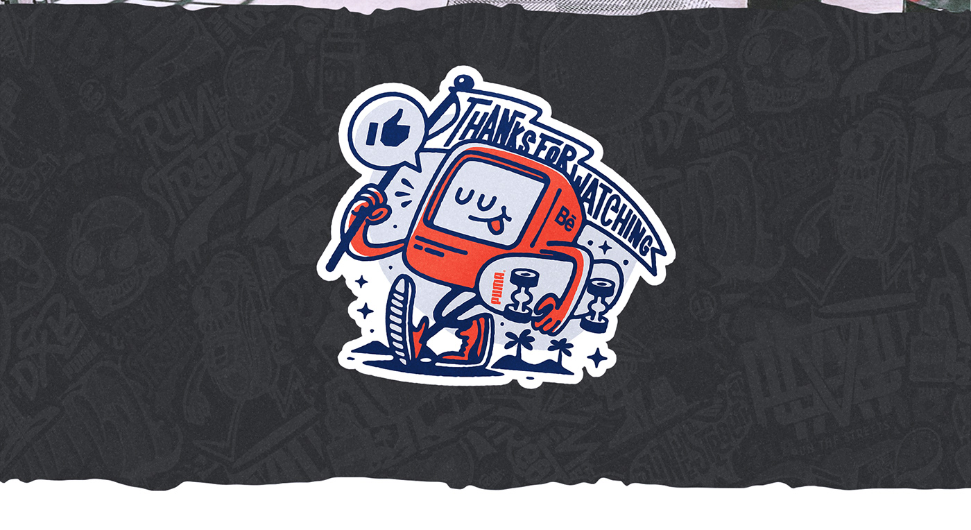 inspire Logotype Badges puma design adobeillustrator pattern ILLUSTRATION  Street hype