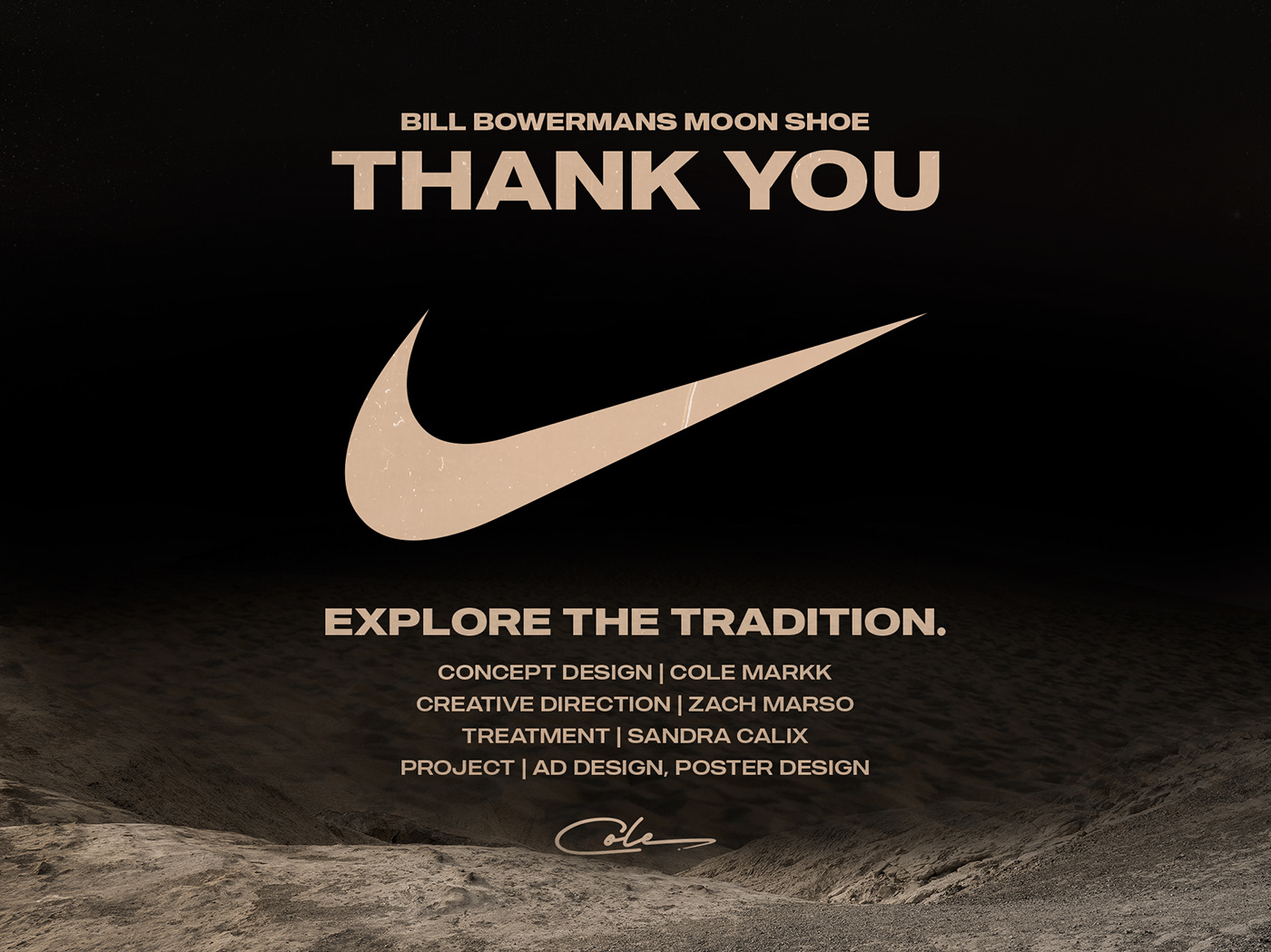 ad design Marketing Design moon Nike shoes sneakers