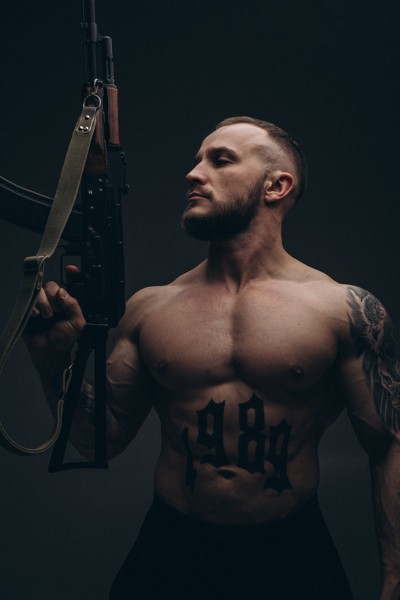 FIT gym man tattoo Weapon