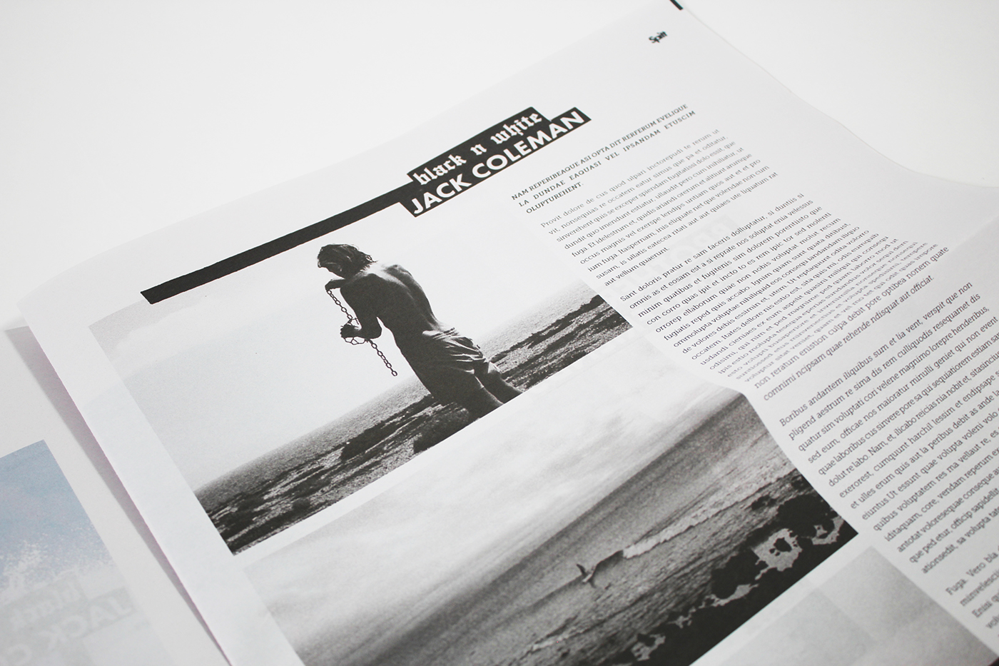 Adobe Portfolio newprint newspaper print Surf free tabliod magazine surfing water
