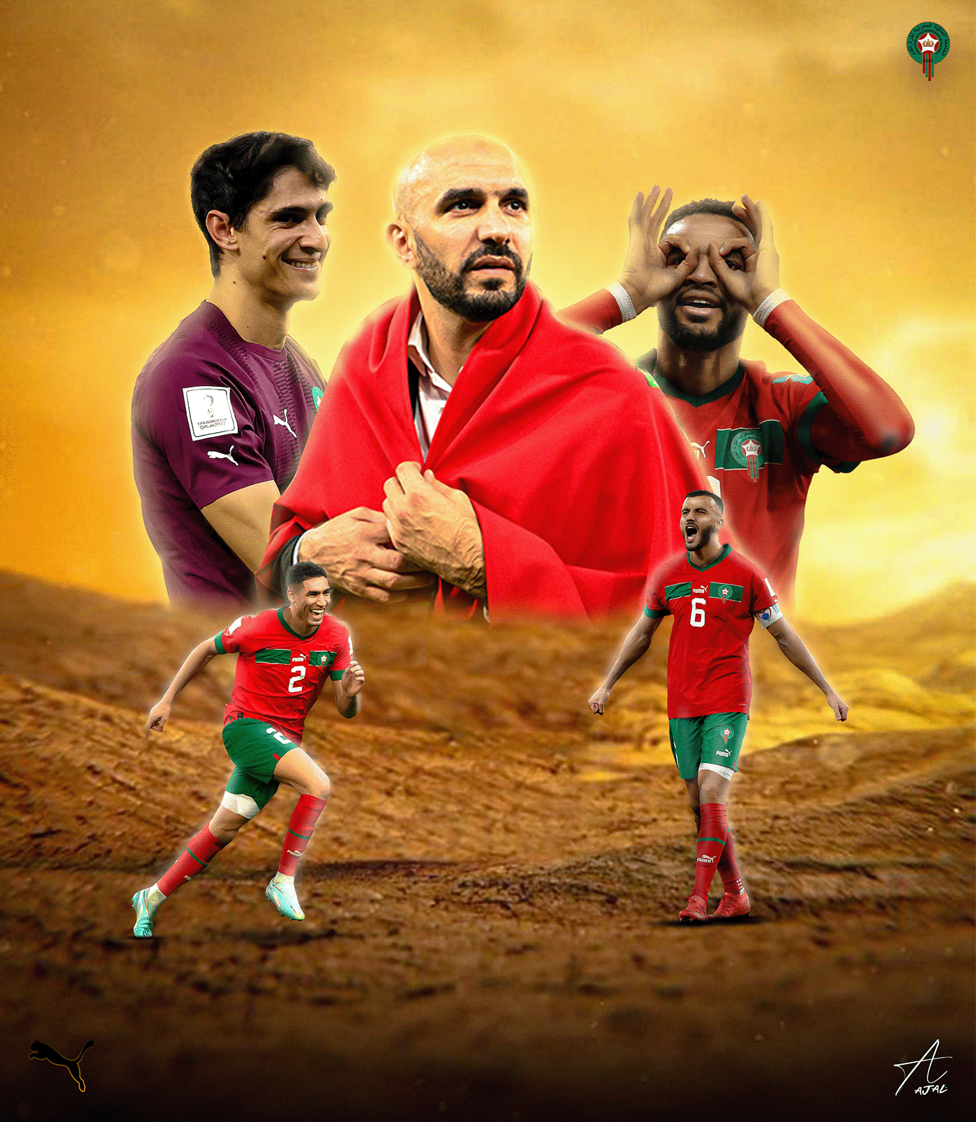 Morocco Maroc football sports soccer puma