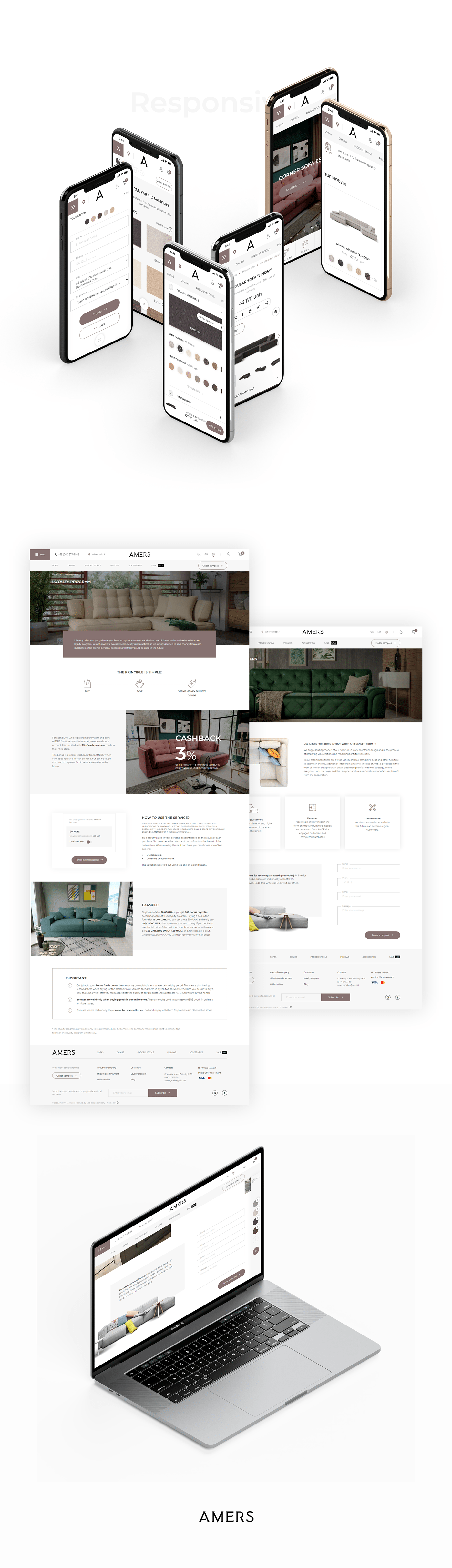 Catalogue e-commerce furniture Online shop UI ux Web Design  Website