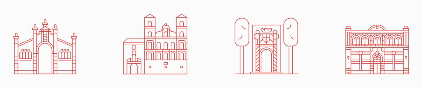 architecture arquitectura city ciudad design diseño diseño gráfico graphic design iconography Iconos
