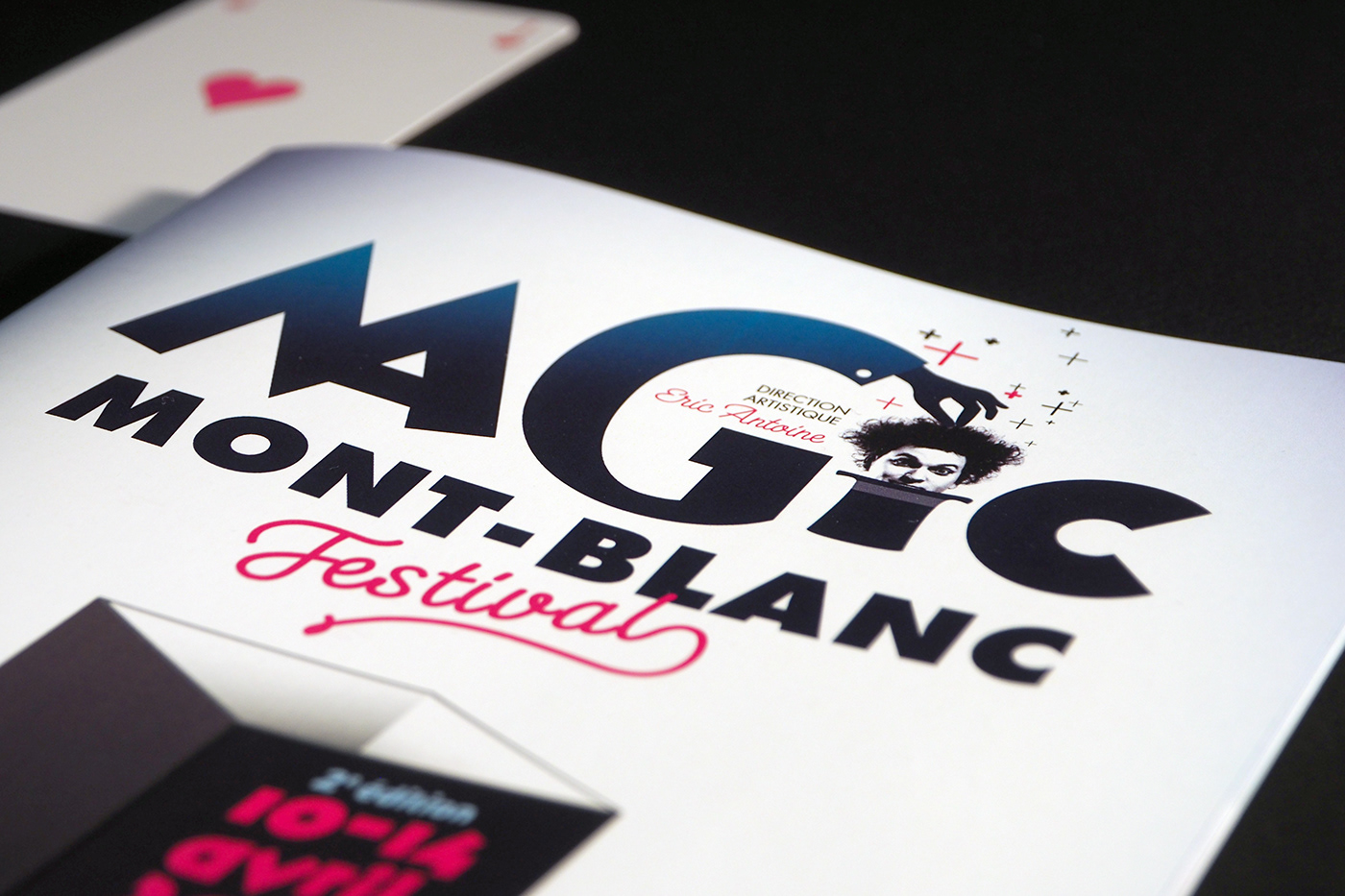 visual identity branding  graphic design  festival Magic   poster chamonix