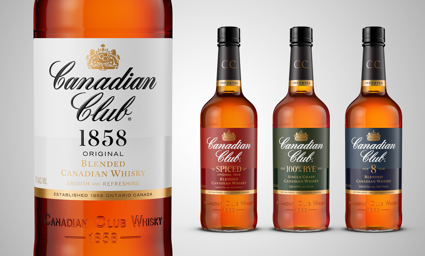 Canadian Club Whisky Whisky Design Whisky bottle whisky packaging luxury packaging Packaging luxury luxury Drinks