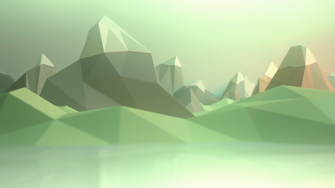 landscapes polygon 3D