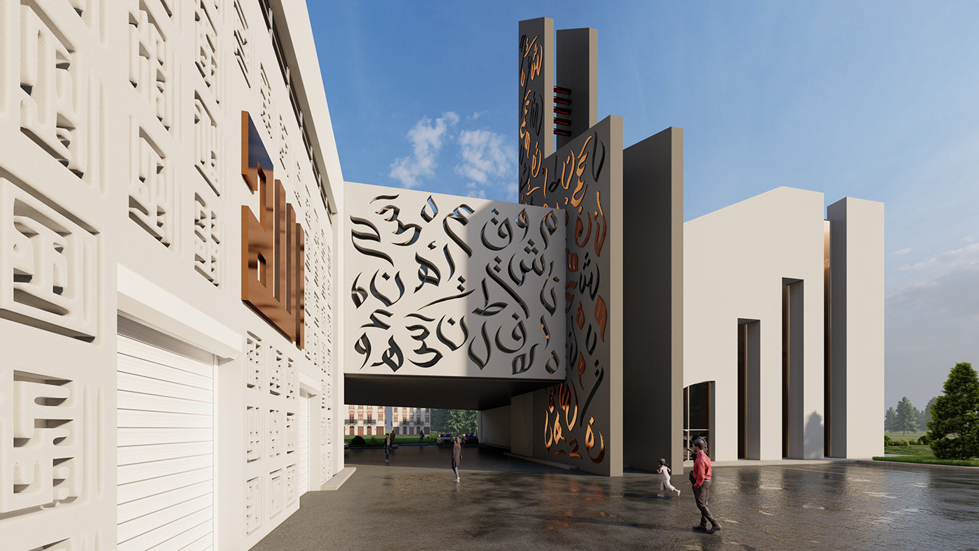 architecture design islamic design islamic usa Tennessee building Islamic Facade facade