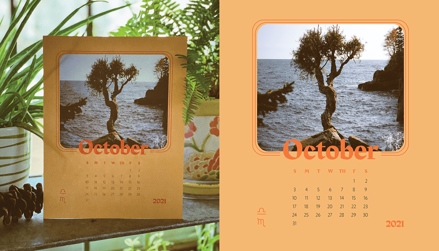 2021 calendar calendar design graphic design  Illustrator page layout Photography  print Print Deign