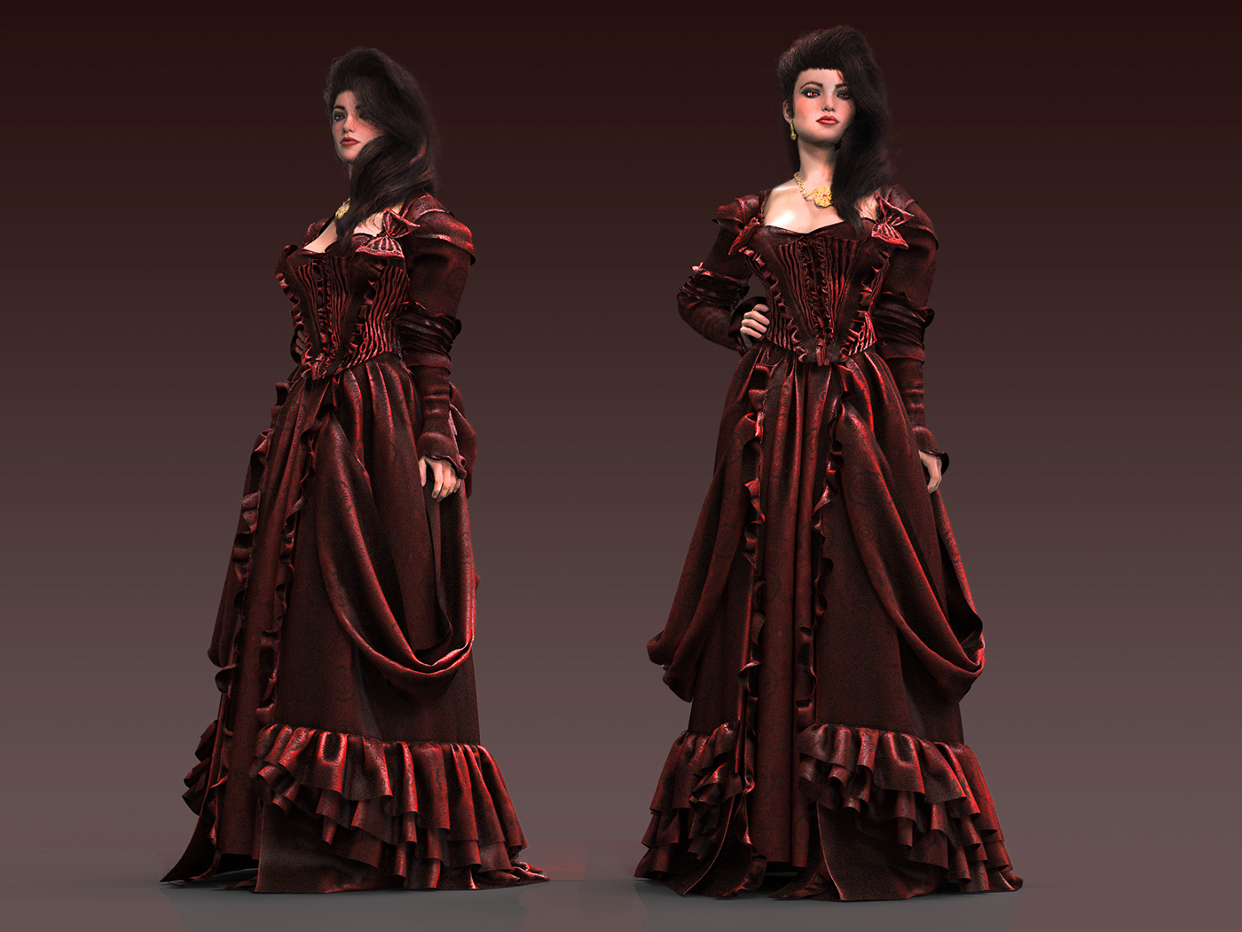 Victorian Dress On Behance