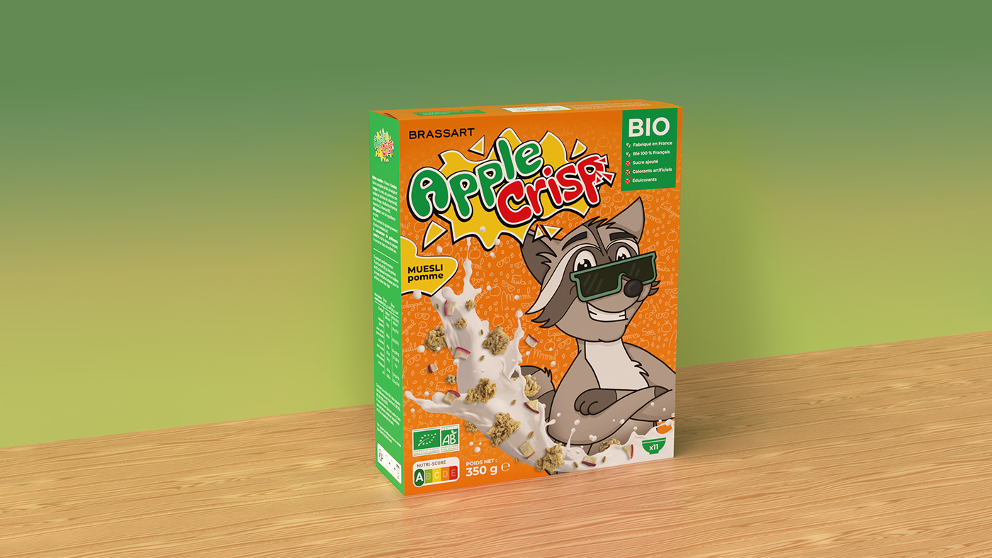breakfast Cereal cereal box Packaging bio cereal bar petit-déjeuner