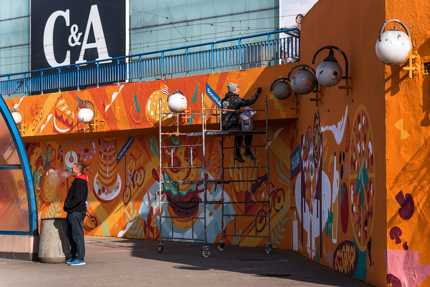 3D contemporary Graffiti Mural painting   Street Art  streetart wall