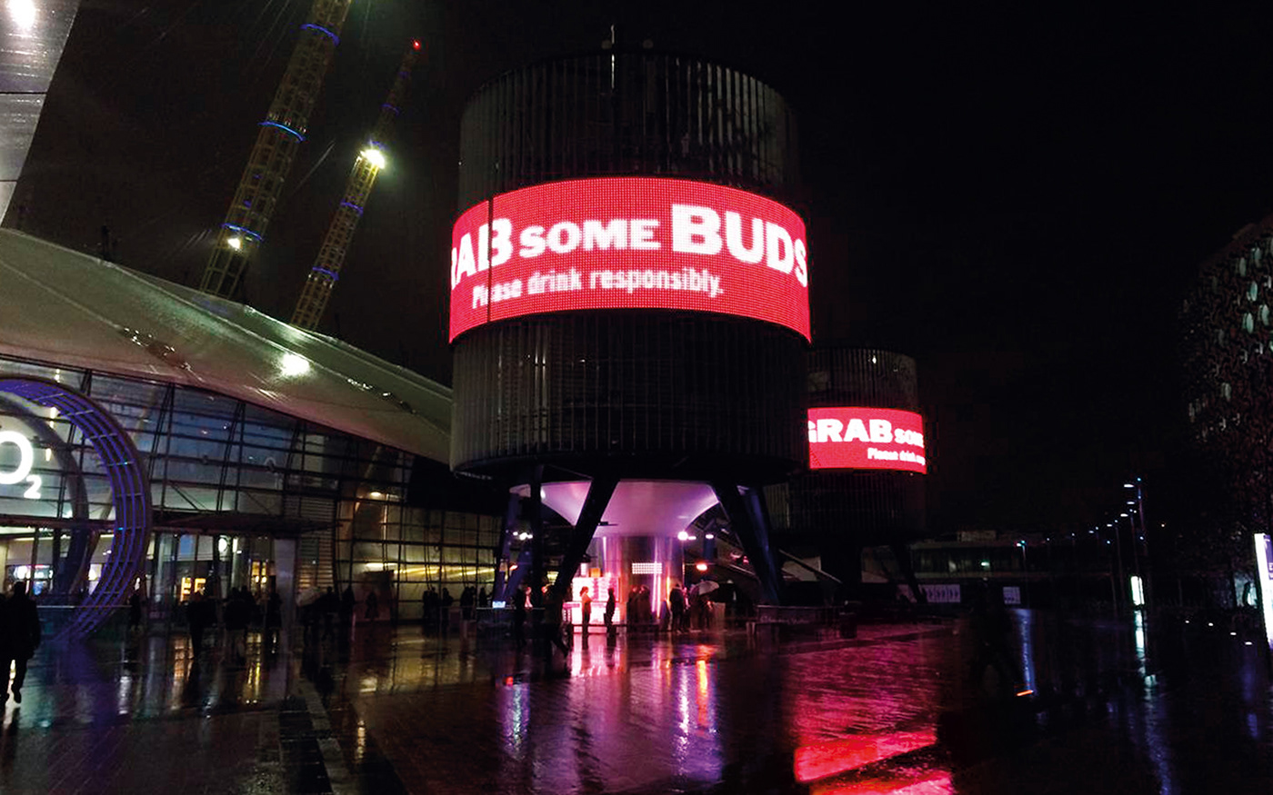 Budweiser beer o2 Arena partnership capaign London UK activation
