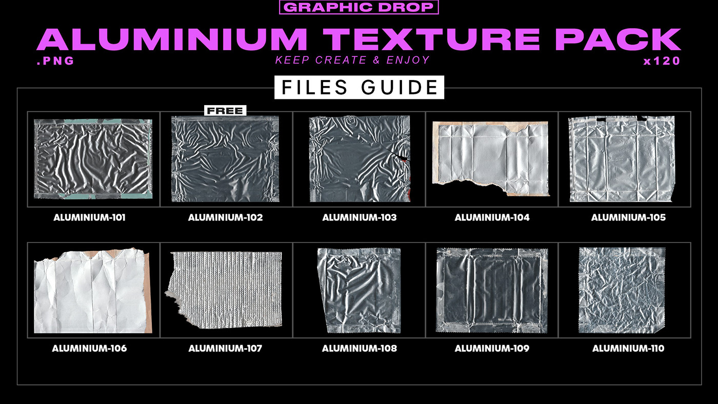 aluminium texture Pack free freebie freebies metal foil graphic design  textures