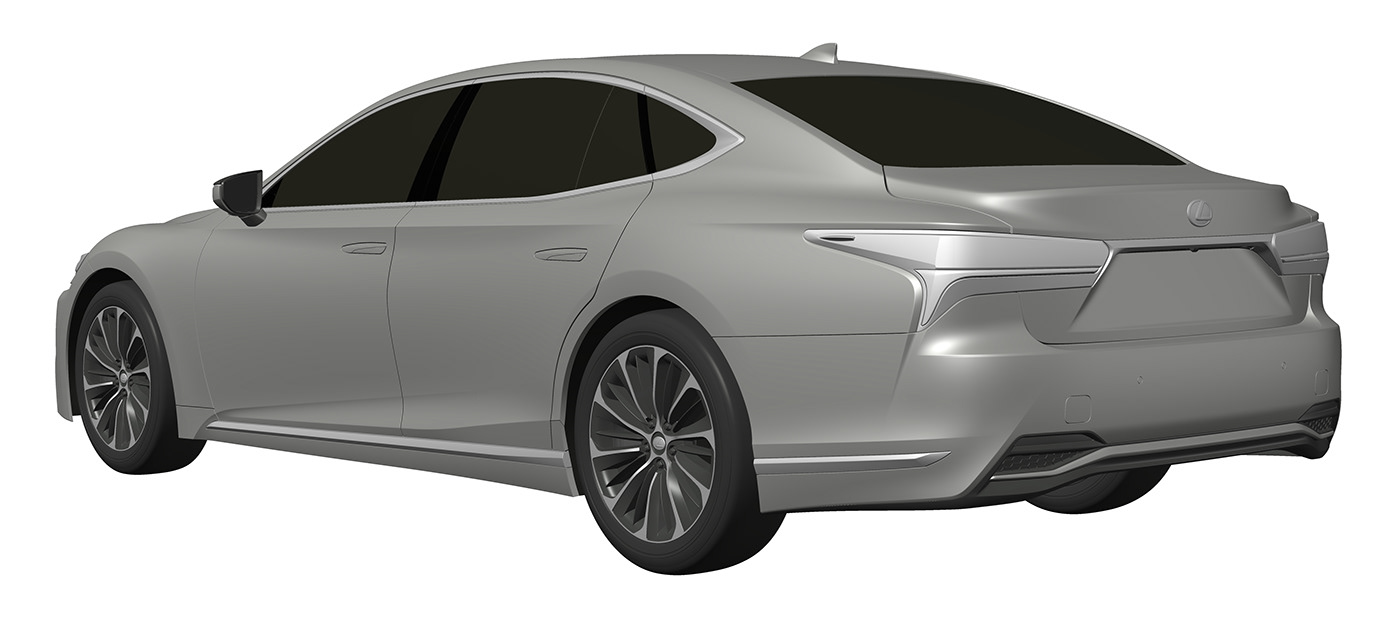3D Alias automobile car design icemsurf Lexus modeling Nurbs surface