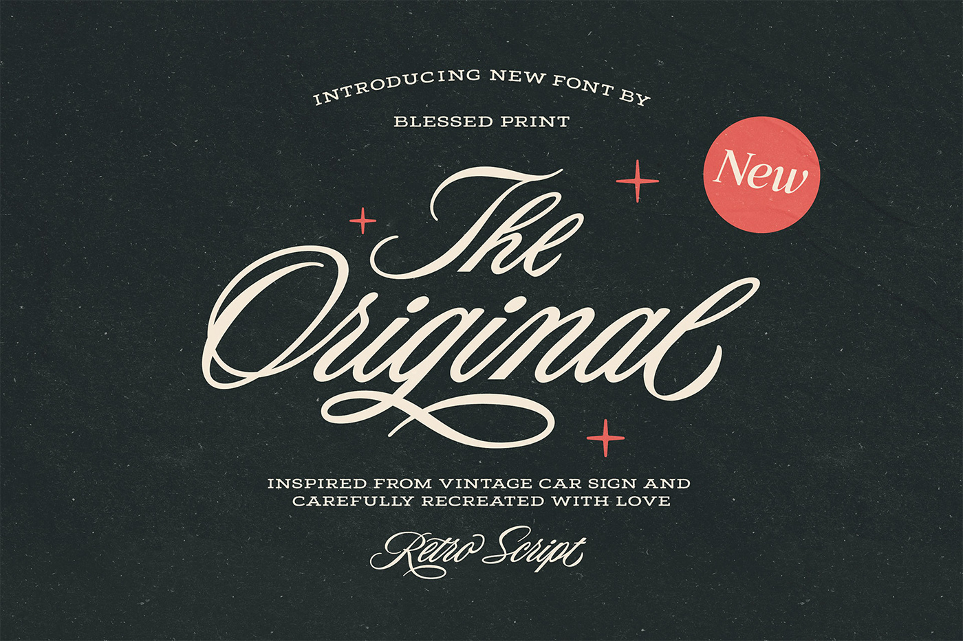 The Original Retro Script, Vintage Typeface, Elegant Script Font, Retro Logo Design, Artistic Letter