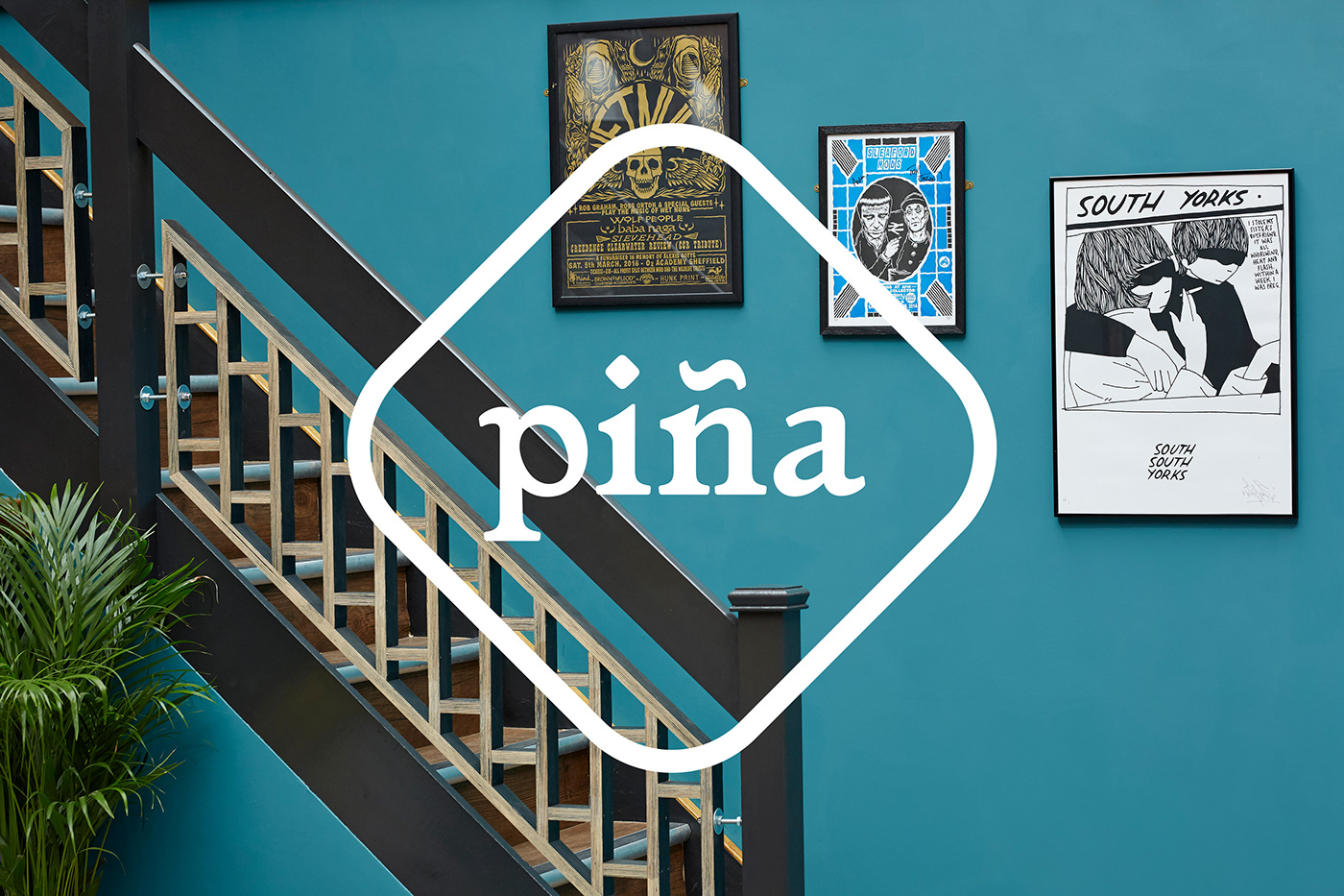 graphic design  design identity branding  bar restaurant sheffield Mexican colour piña