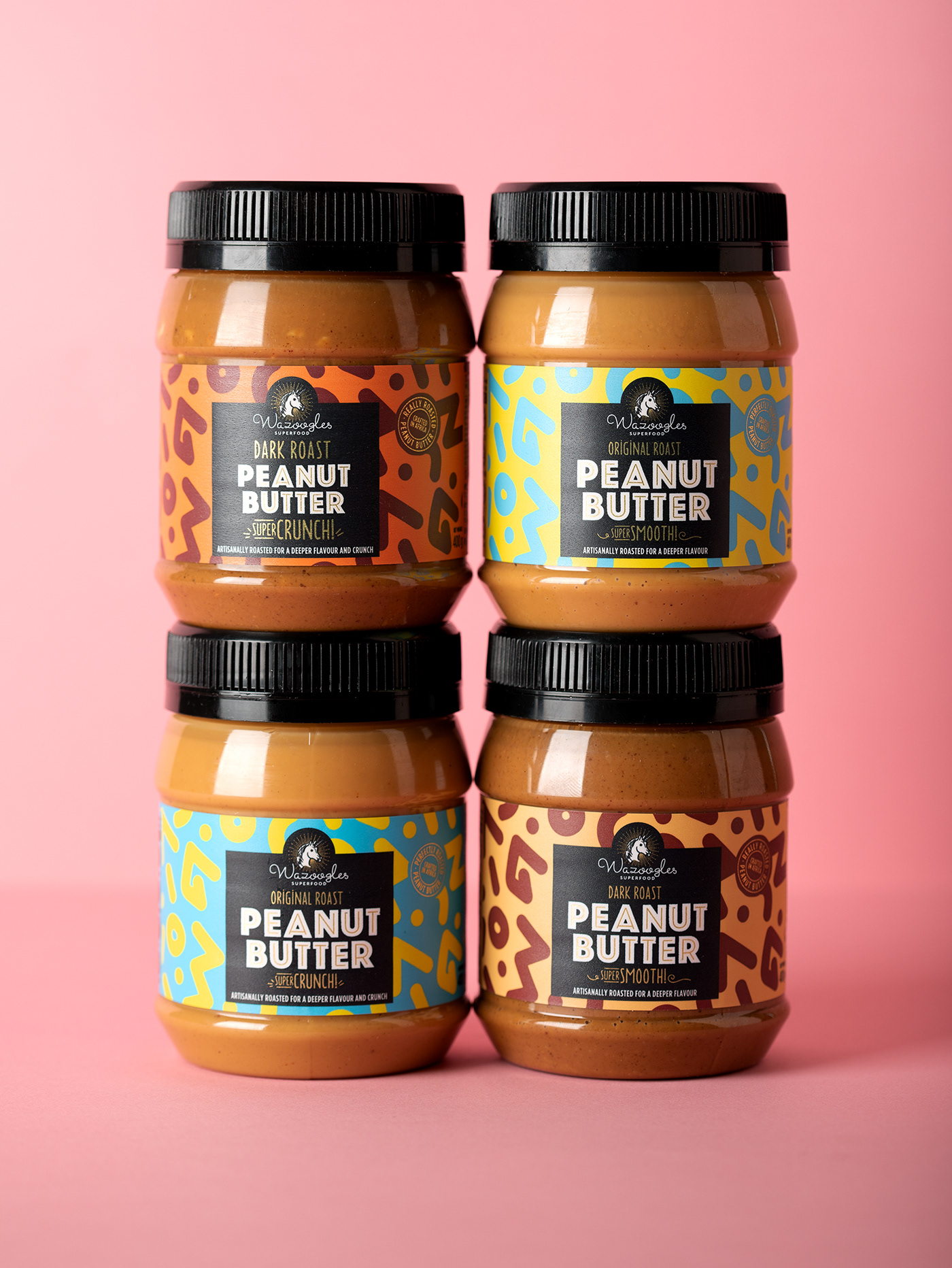 Label Packaging brand identity african modern colorful bright peanut butter