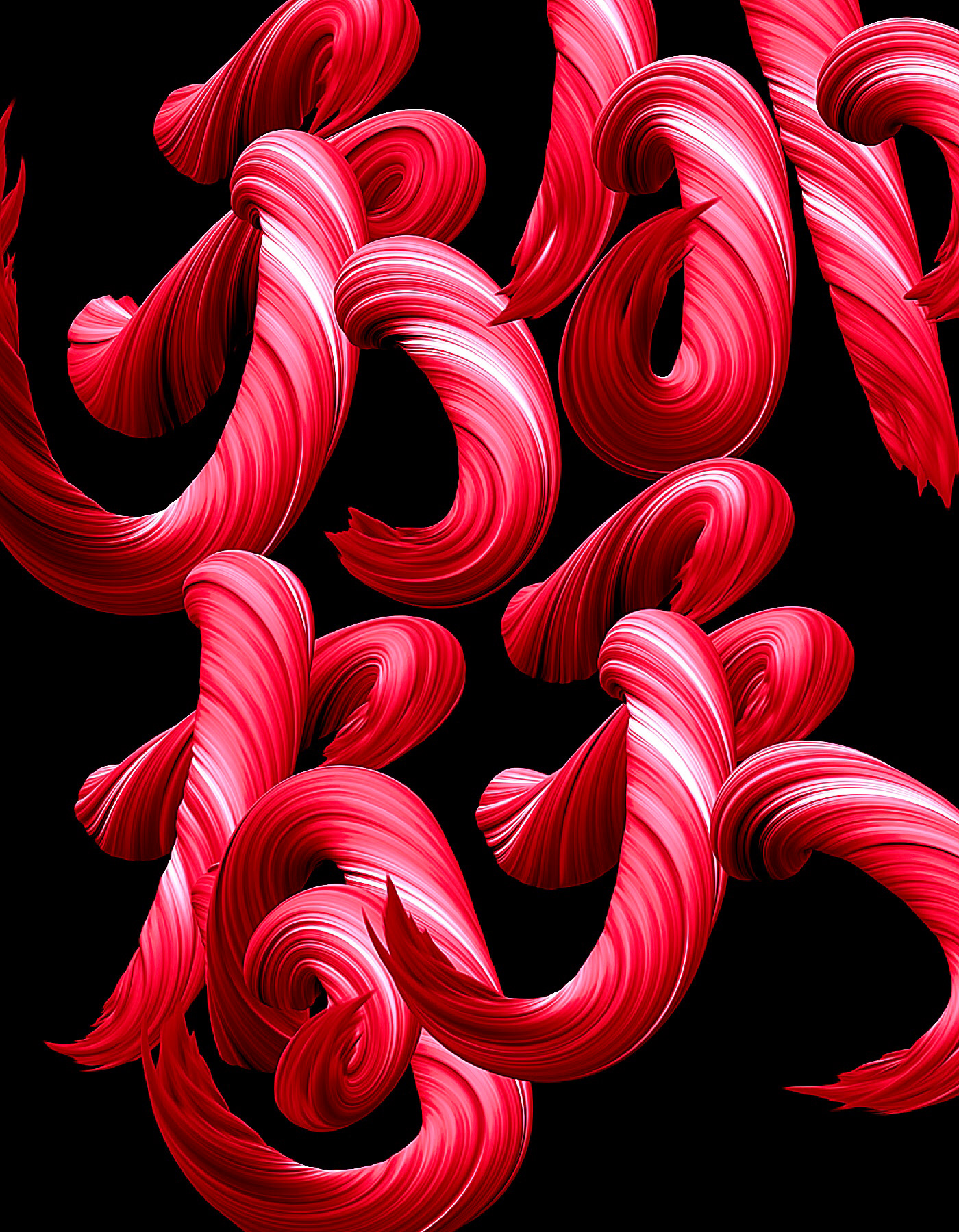 3D artwork color lettering Logo Design painting   typography  