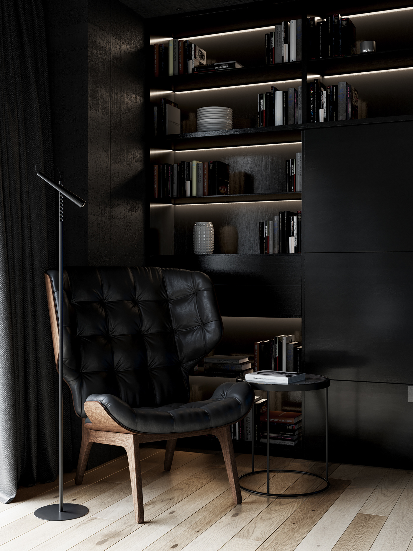 Interior design rendering CoronaRender  photoshop ideas newyork apartment studio
