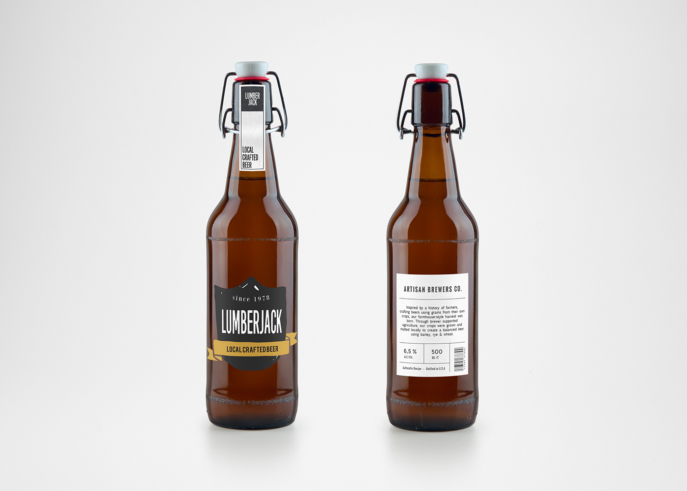 packaging design beer Label beer label bottle Mockup branding 