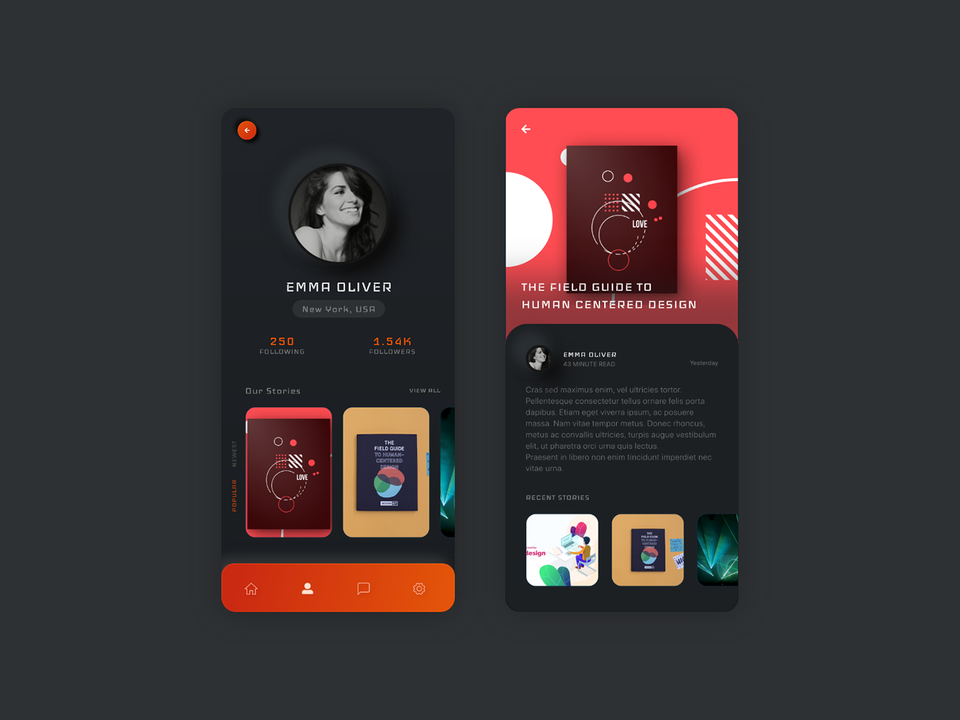 app app design Application Design design graphic design  Mobile app profile UI UIUX design ux