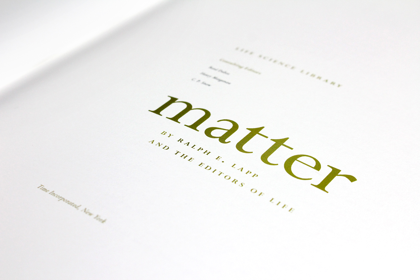TIMELIFE book redesign matter