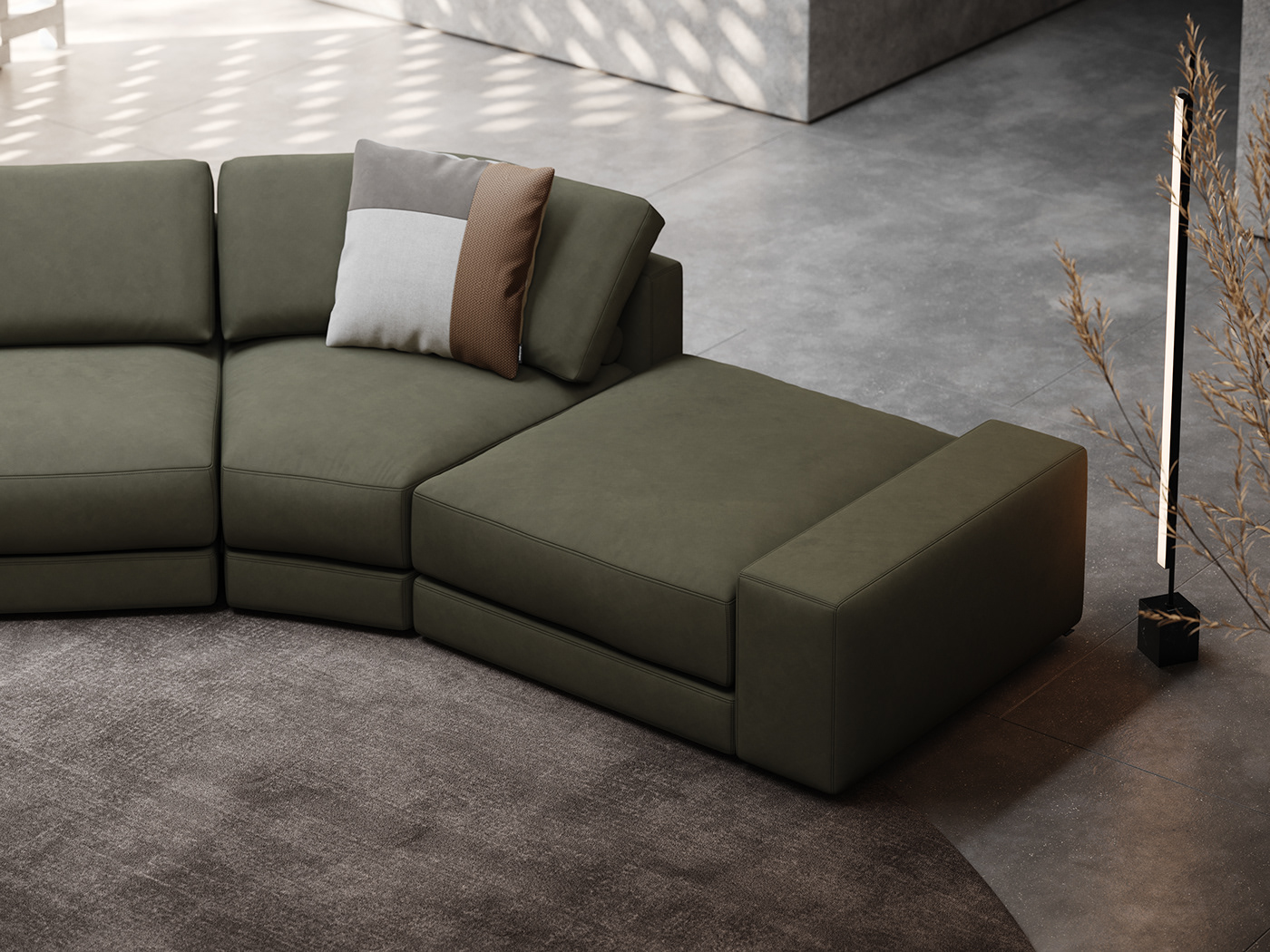 furniture design  interior design  living room seating upholstery