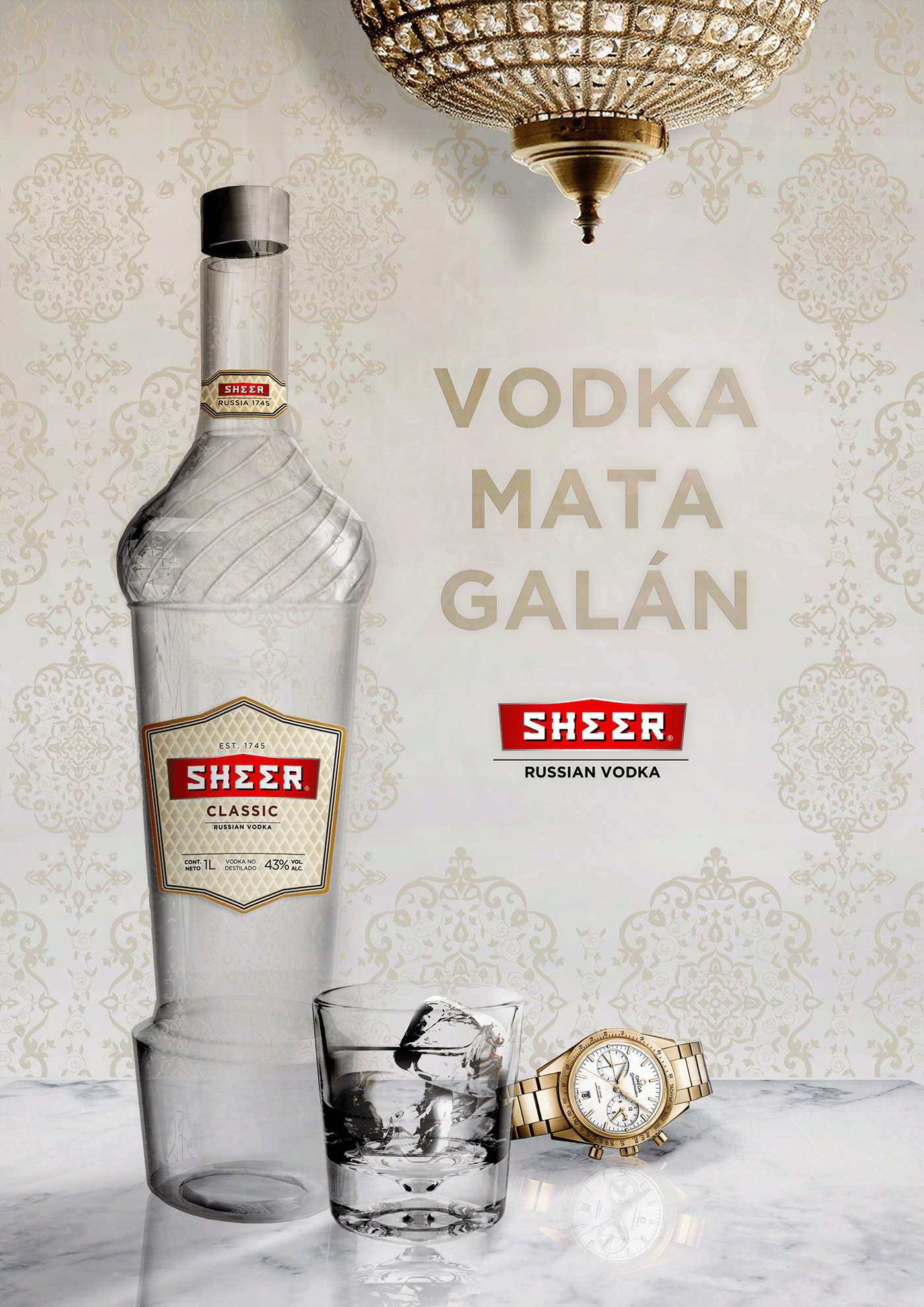 diseño envase producto marca Vodka ruso alcohol bebida grafico industrial