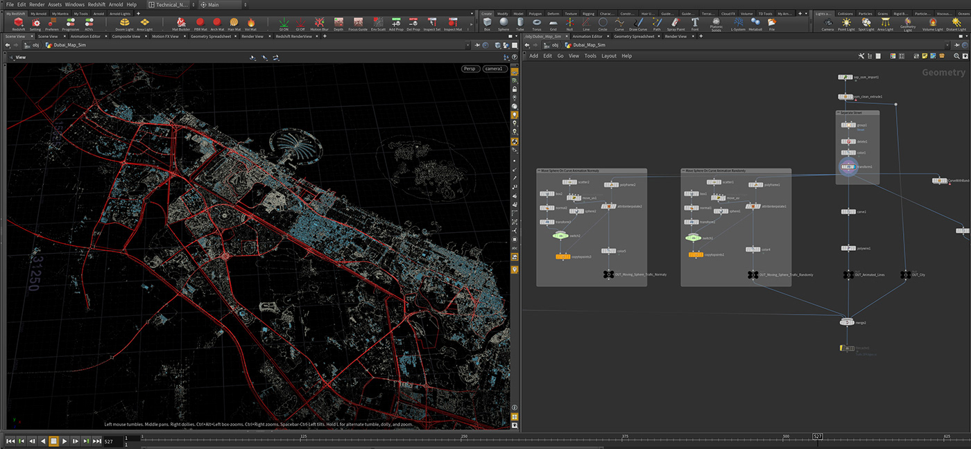 MENA transportation houdini Maya after effects motion graphics  UITP