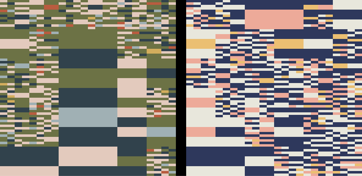 generative design fabric textile weave Woven code algorithm algorithmic pattern