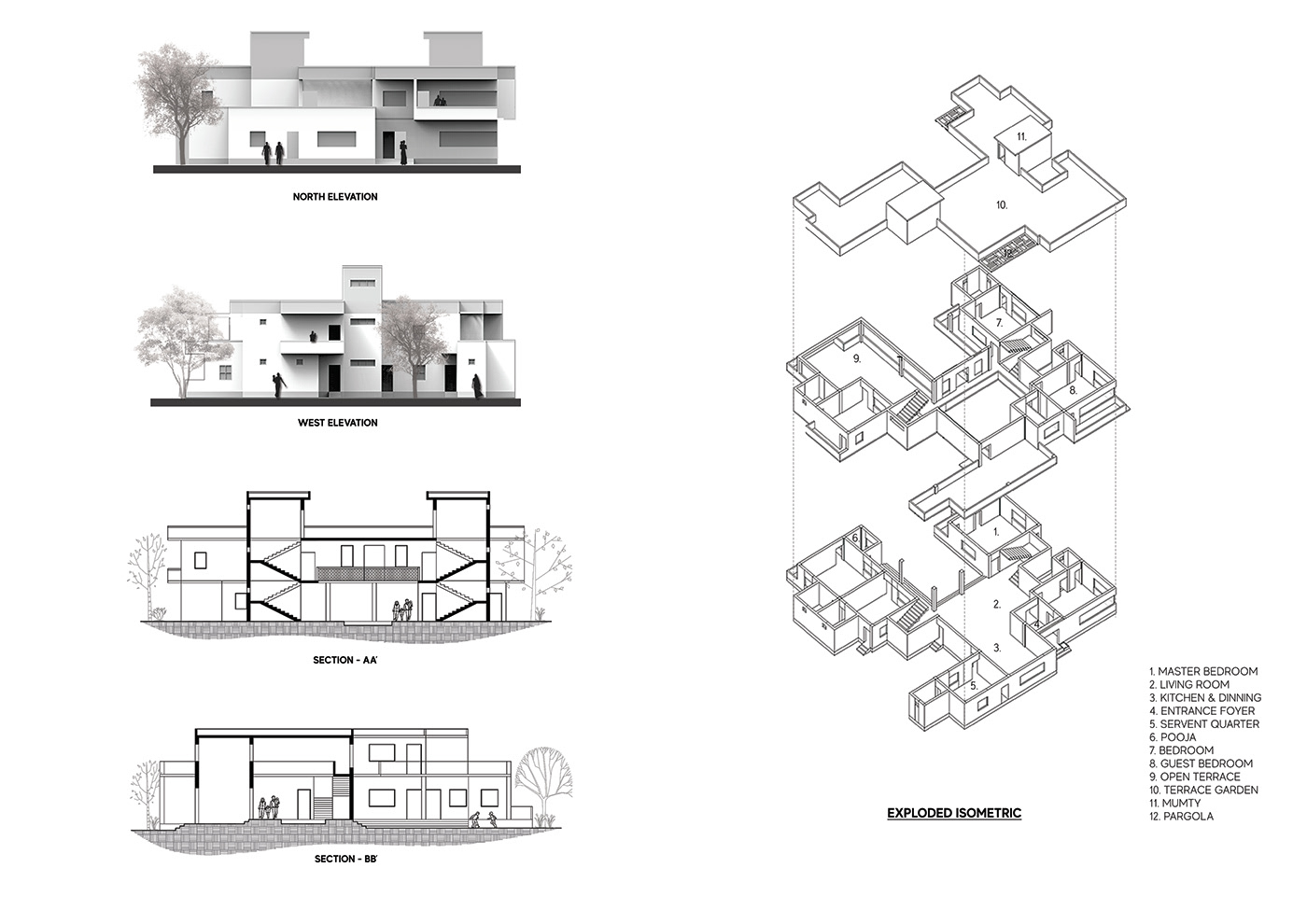 architectural design architecture Architecture portfolio design minimal portfolio photoshop Render