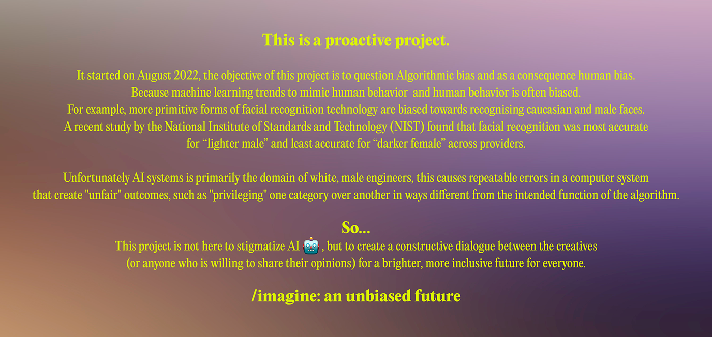 proactive concept visual artificial intelligence ai midjourney Bias equality