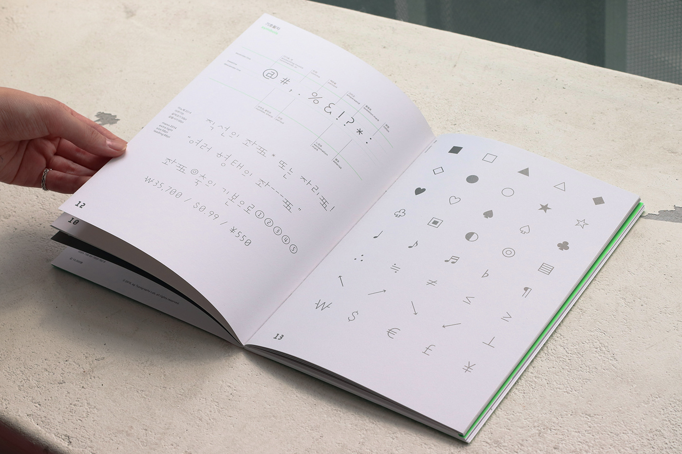 ag book bookcover brandbook branding  brandtype specimen type typography   안그라픽스