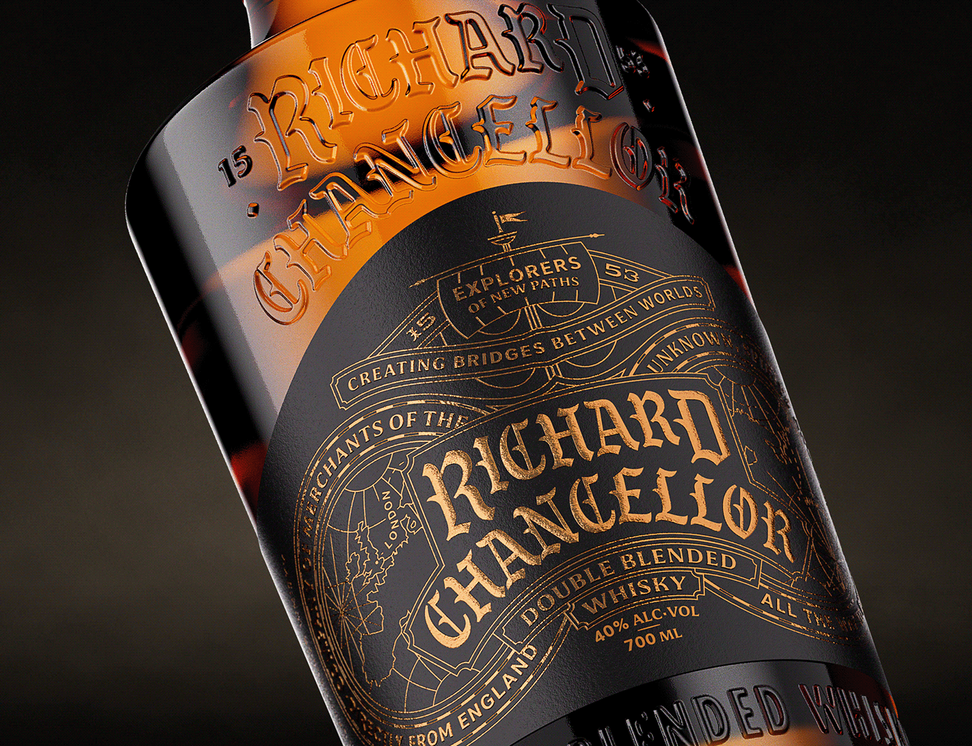 Whisky Label Packaging luxury bottle design branding  label design Spirits typography   liquior