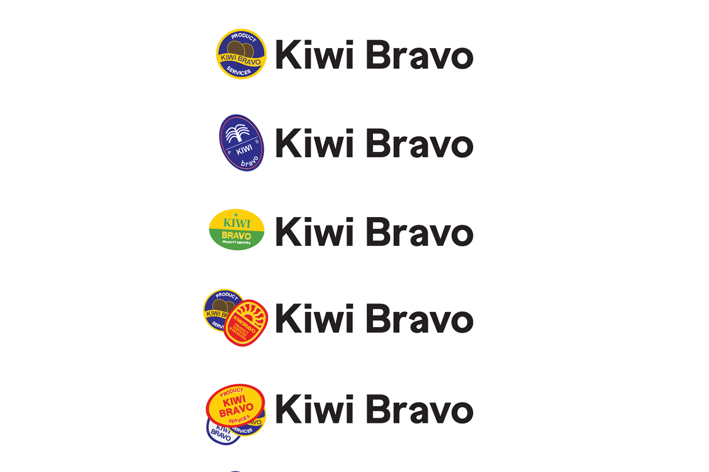 Fruit stickers studio product achos kiwi bravo