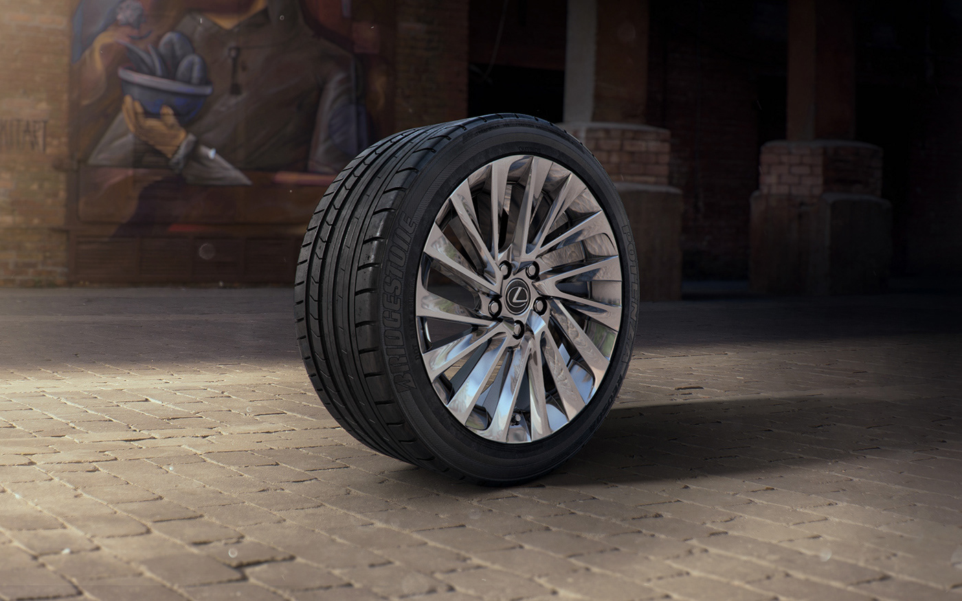 CGI car automotive   rendering 3D Lexus retouching  post-production Photography  art