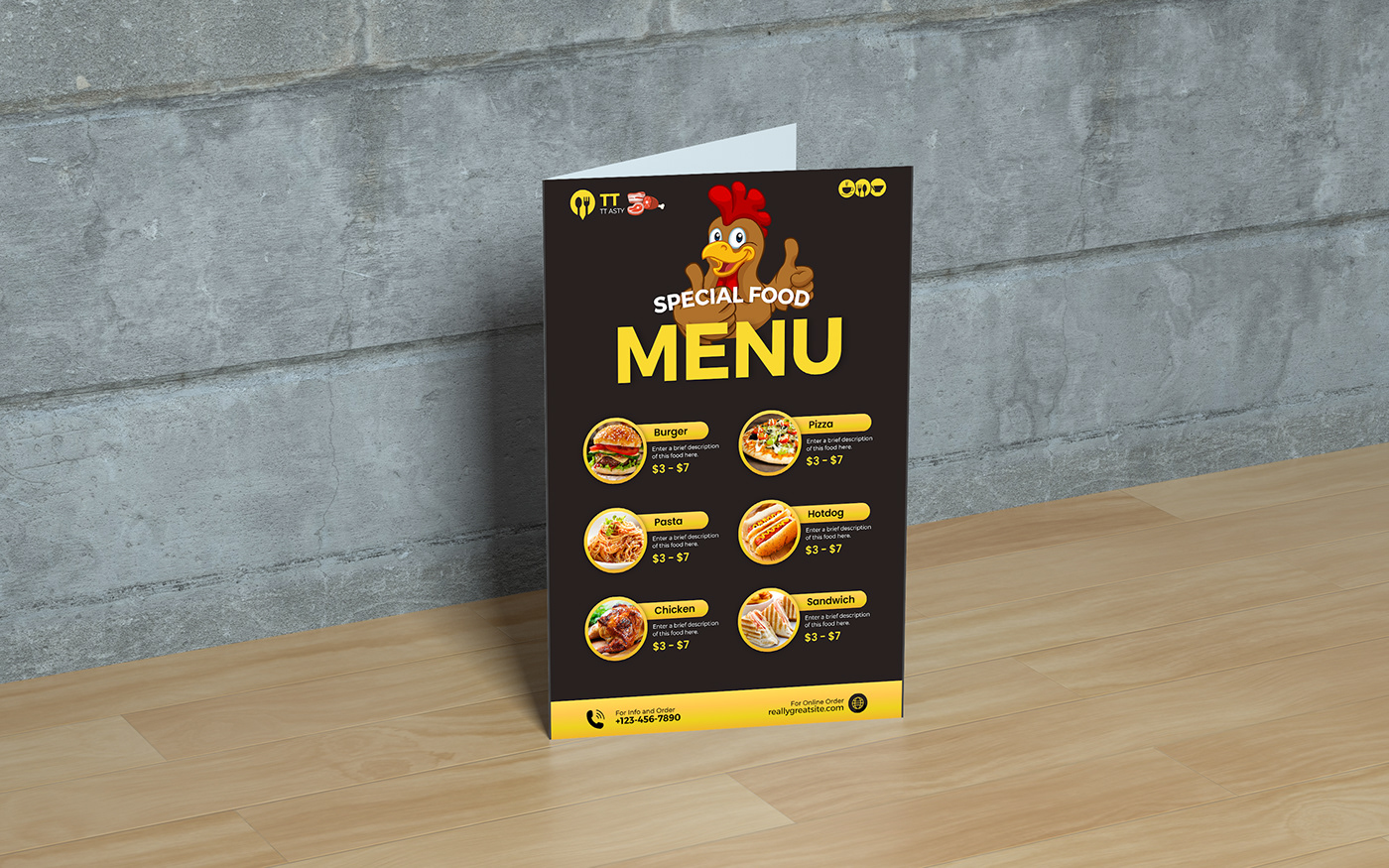 Food menu card/Flyer