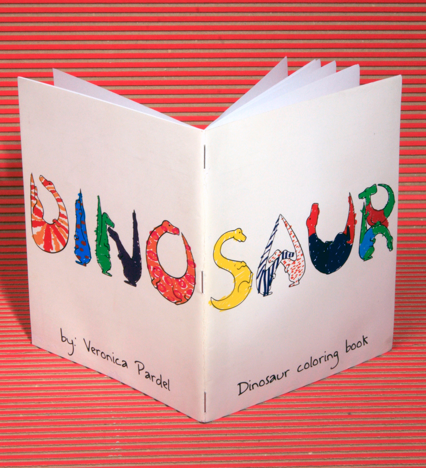 alphabet Dino Dinosaur kids colouring book