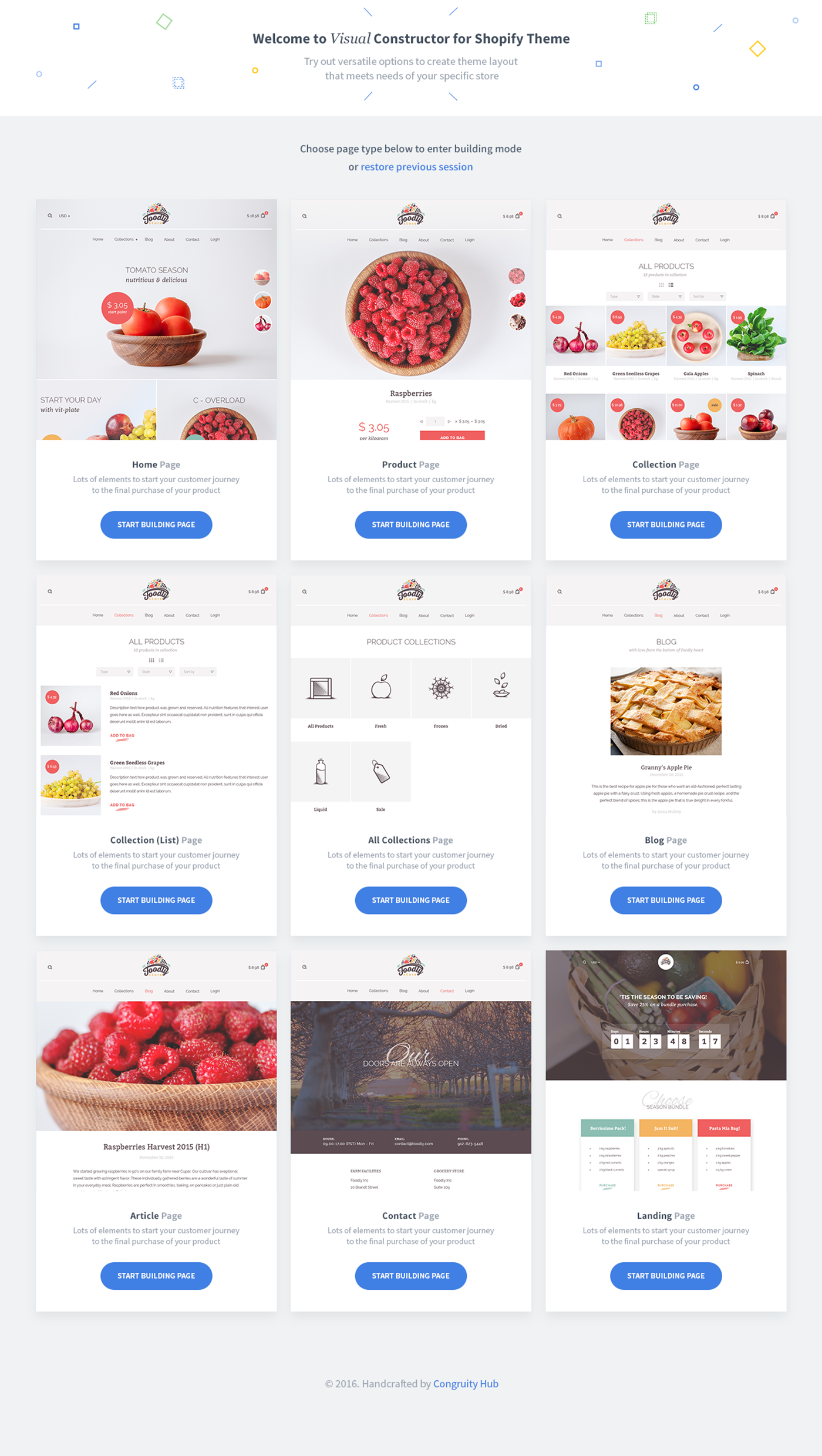 Shopify e-commerce store Online shop Grocery food store farm organic Local Producer food business