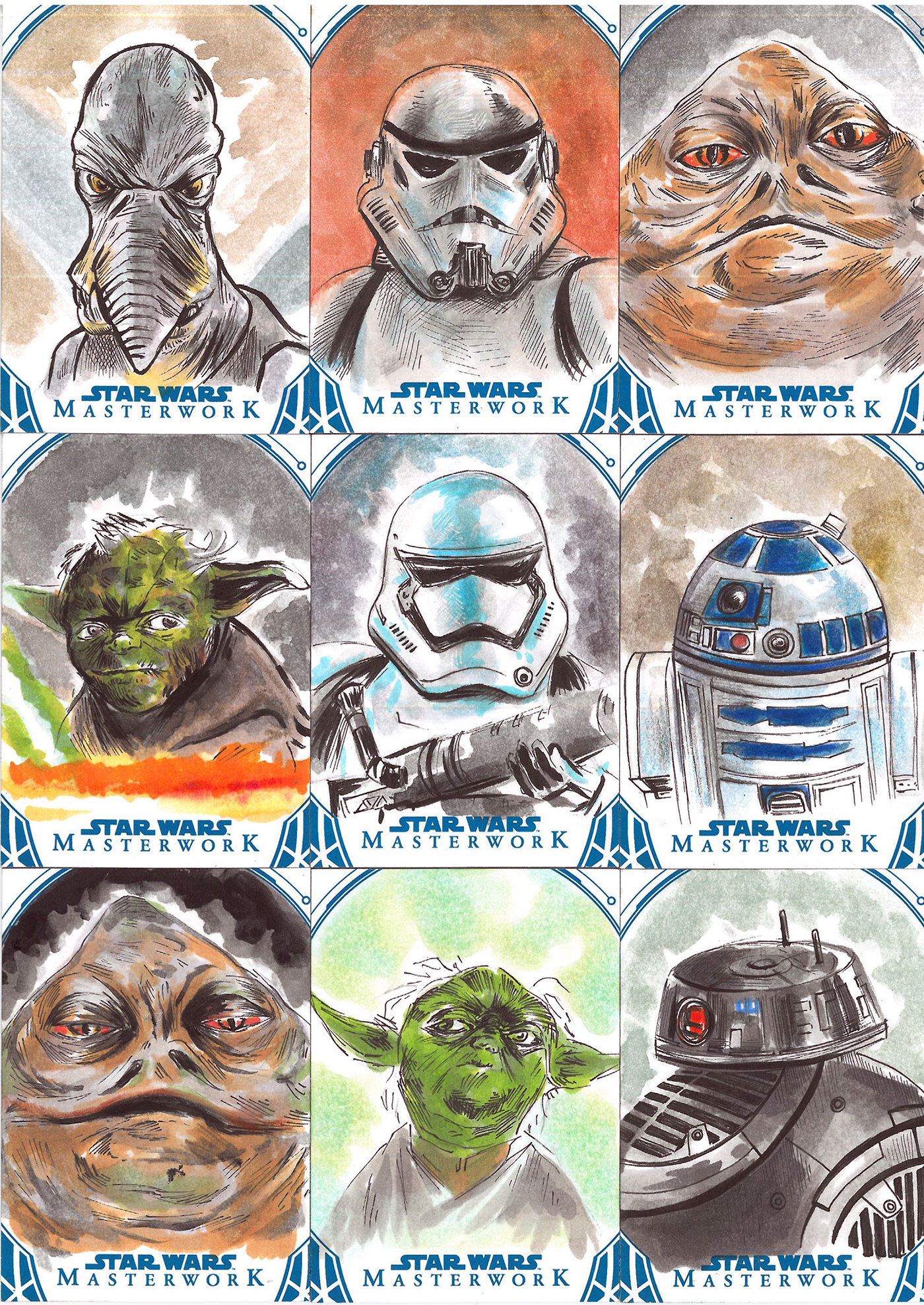 topps star wars sketch  card