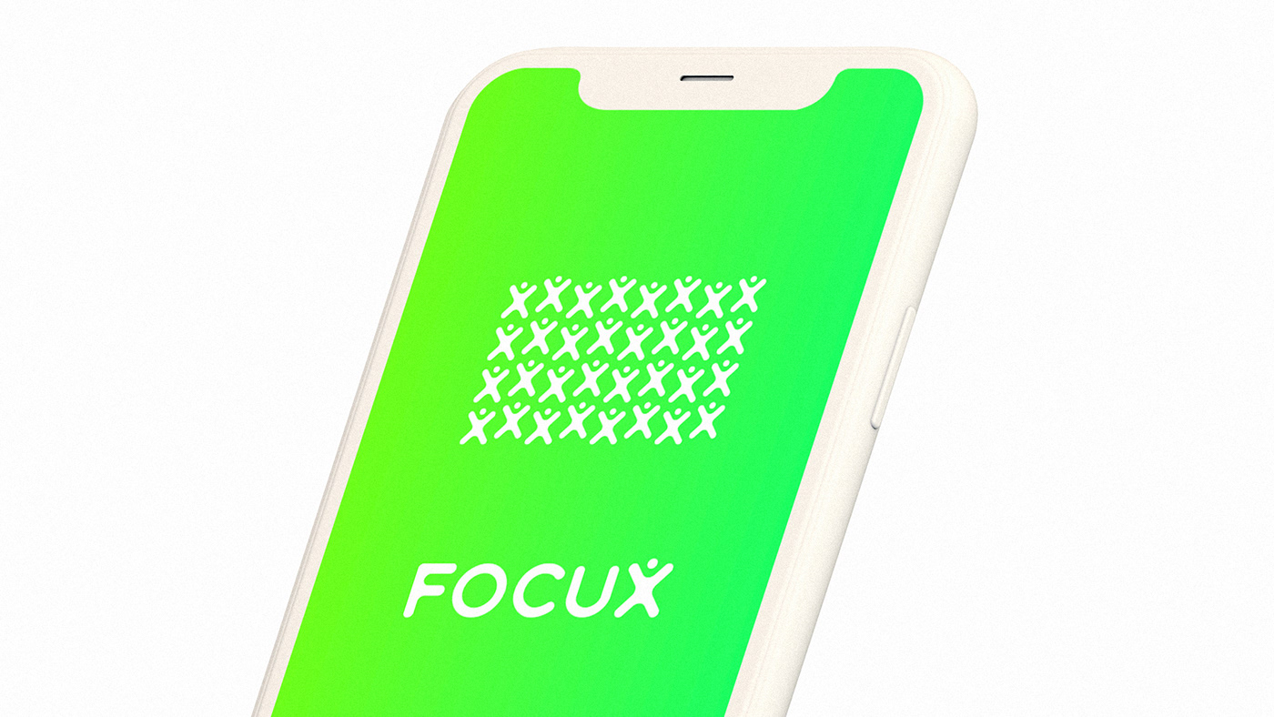 logo Focux app App Solutions identidade visual marca dali branding  visual identity