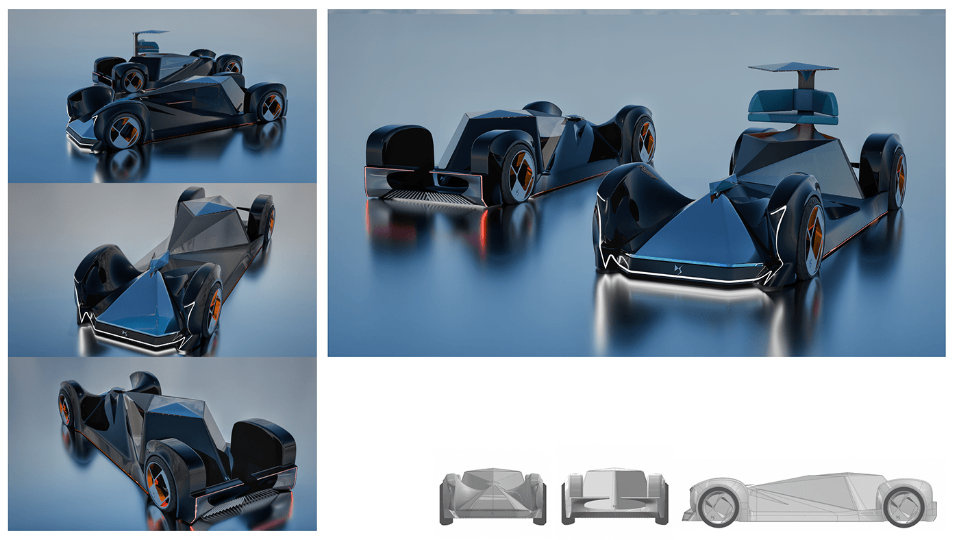 3D car design Mobility Design Automotive design industrial design  design designer automotive   CGI ds automobiles