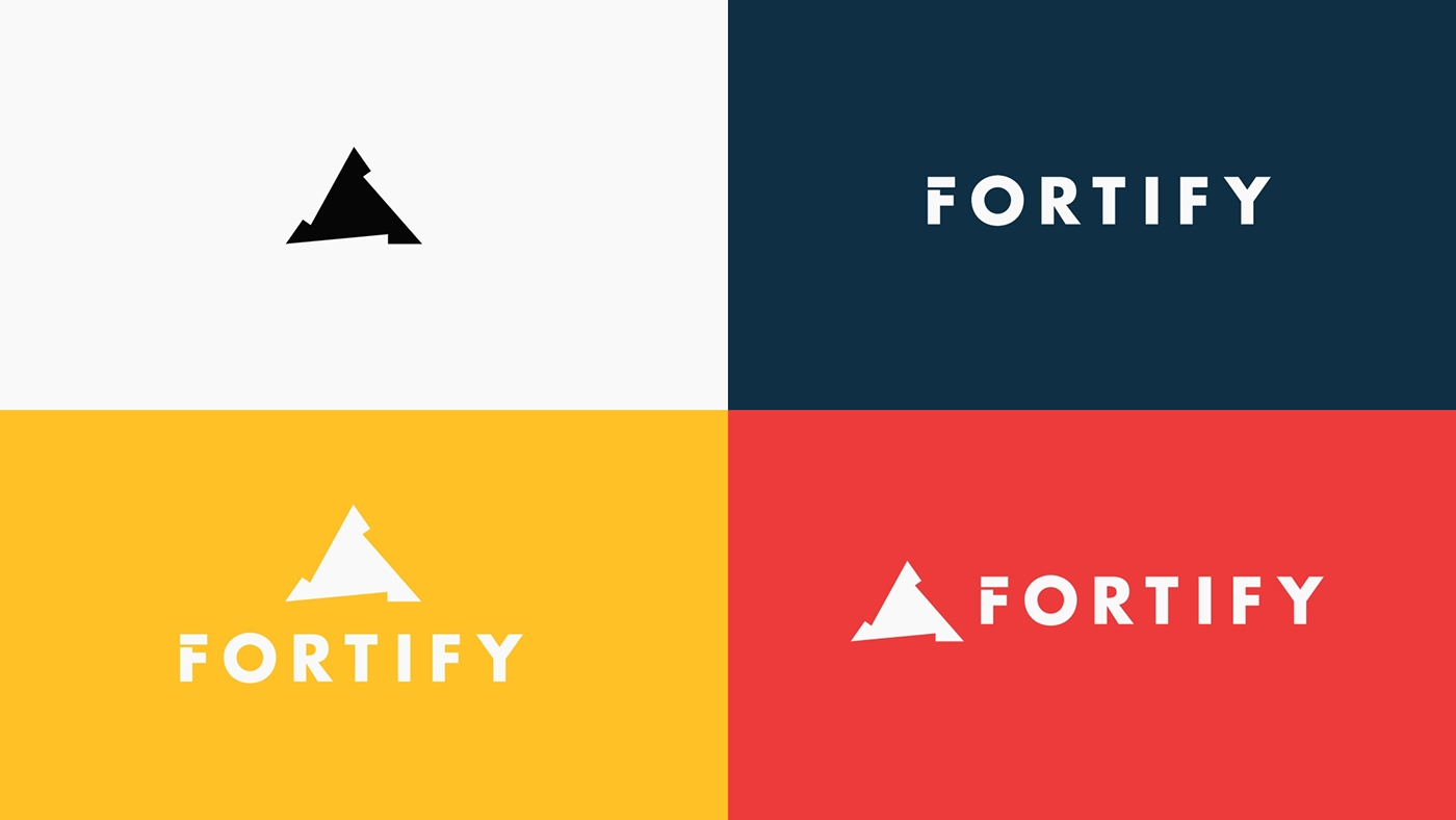brand branding  logo Identity System agency fortify mark wordmark