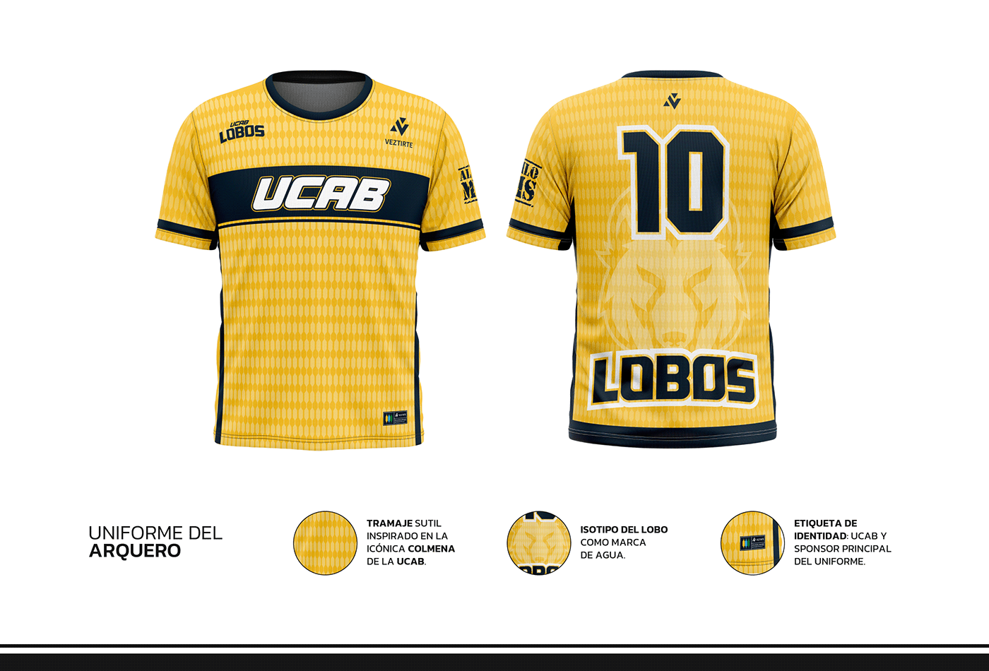 apparel Clothing football jersey soccer sport UCAB uniform University venezuela