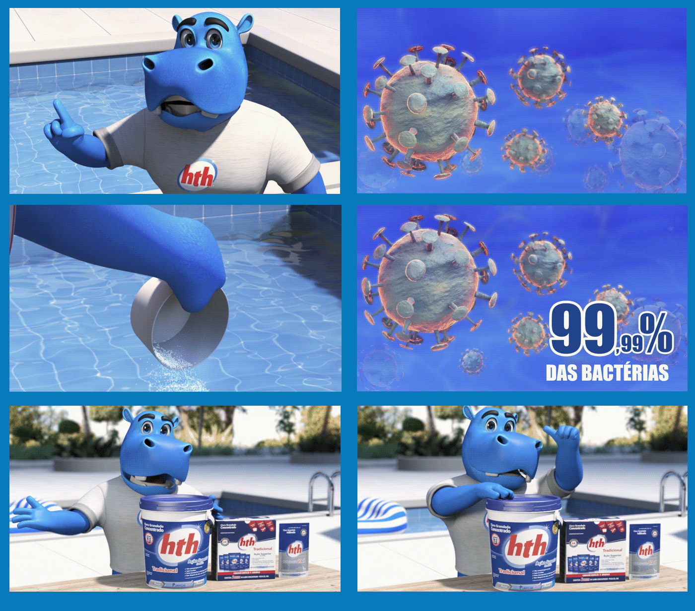 hth animação animation  3D Maya hippos art publicidade campinas yamamoto