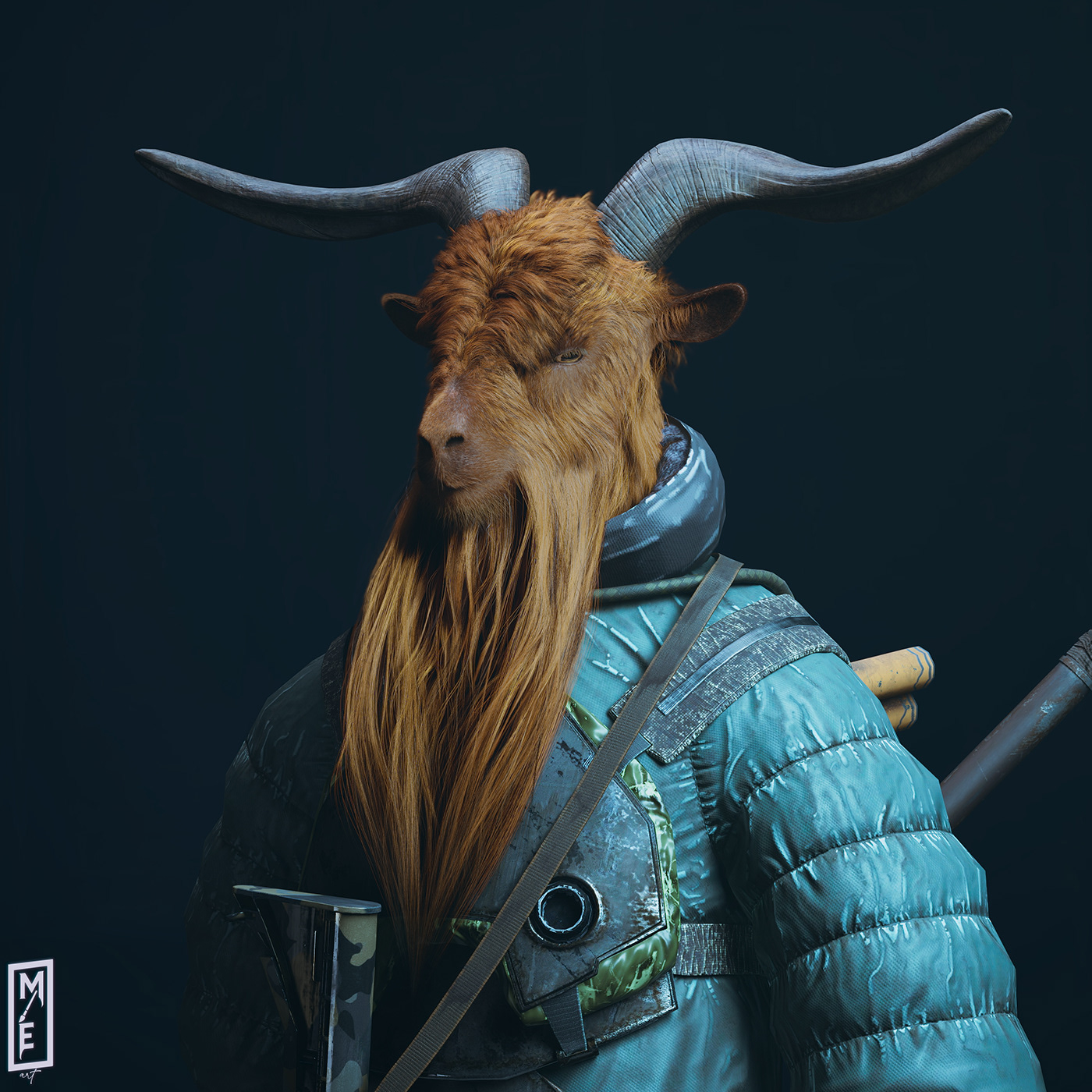 3D animal CG CGI Character game goat realtime Render Unreal Engine 5