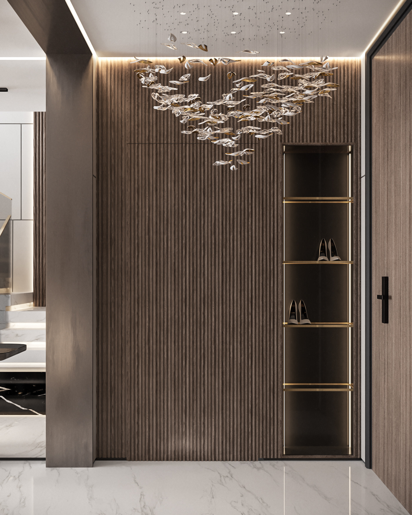 Interior visualization architecture 3ds max corona interior design  corona render  furniture cattelan italia Minotti