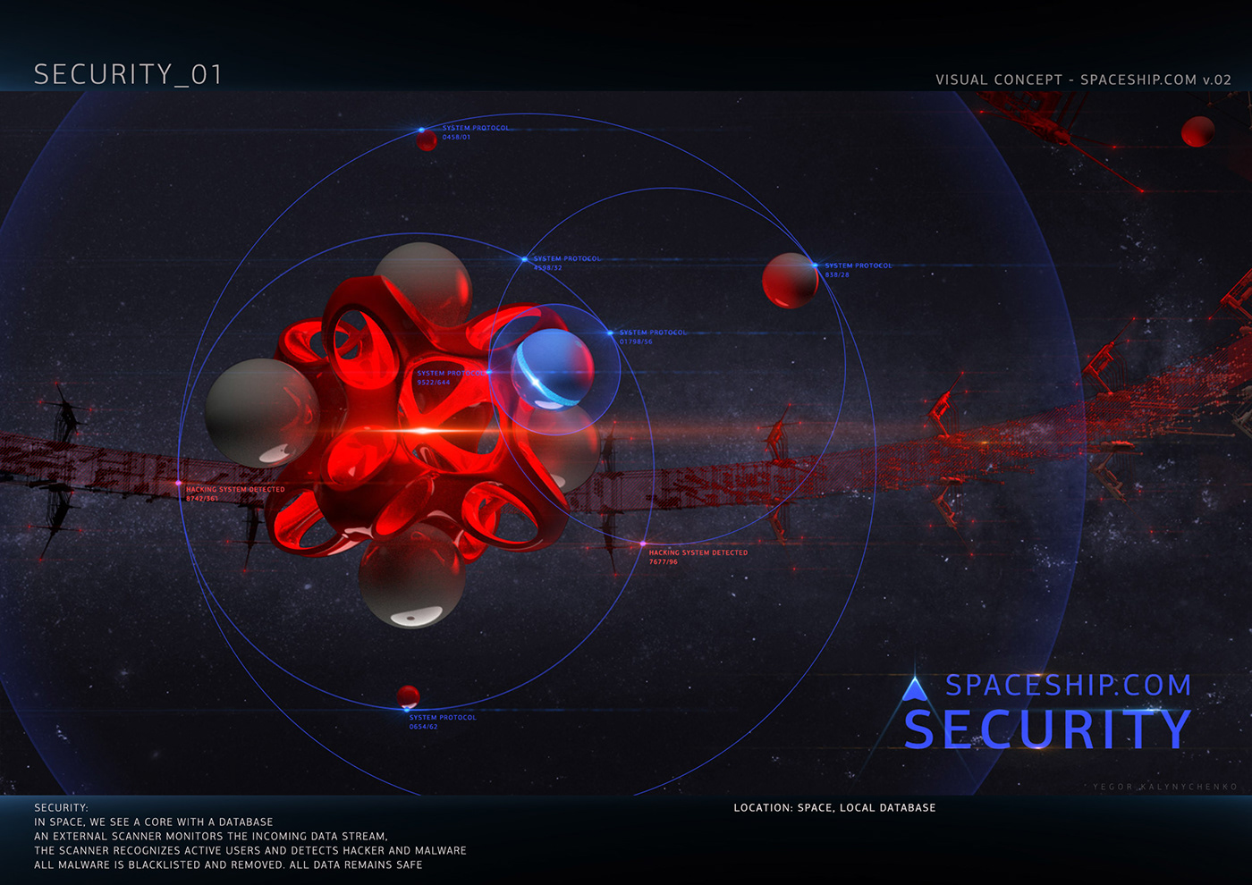 abstract concept Domain hosting sci-fi security ship Space  spaceship visual