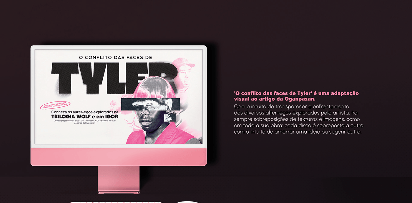 diagramação design gráfico editorial Layout InDesign tyler the creator igor hip hop